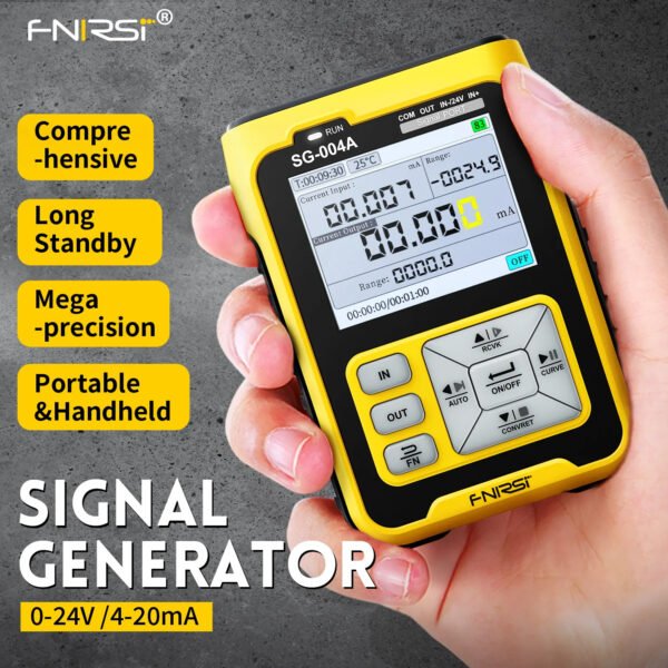 FNIRSI SG004A Signal Generator 4-20mA SDR Receiver Generator Thermocouple Resistance Pressure Transmitter Process Calibrator - Image 2