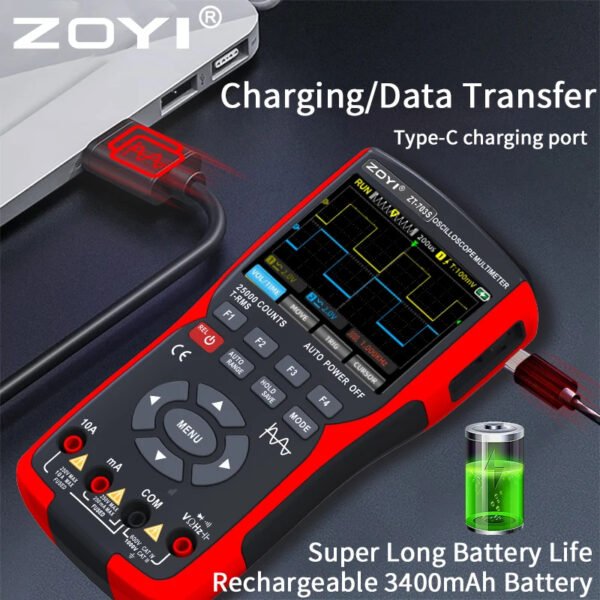 Multi-instrument dual-channel oscilloscope ZT-703S multi-function multimeter signal generator three-in-one high precision - Image 3