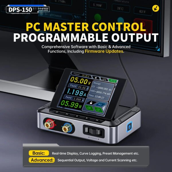 FNIRSI DPS-150 Programmable CNC DC Power Supply 150W High Power 30V 5A Adjustable Voltage Stabilized Switching Power Supply - Image 5