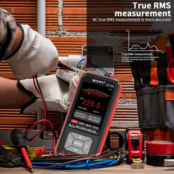 ZOYI high performance automatic digital oscilloscope + multimeter intelligent test electrician - Image 3