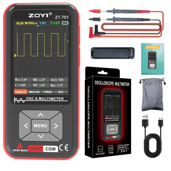 ZOYI high performance automatic digital oscilloscope + multimeter intelligent test electrician - Image 2