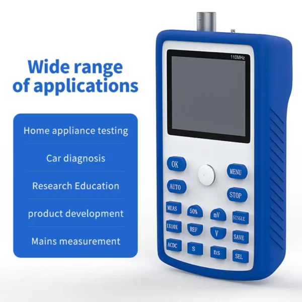 FNIRSI 1C15 Professional Digital Oscilloscope 110MHz Analog Bandwidth 500MS/s Sampling Rate Supports 1Khz Square Wave 400V - Image 2