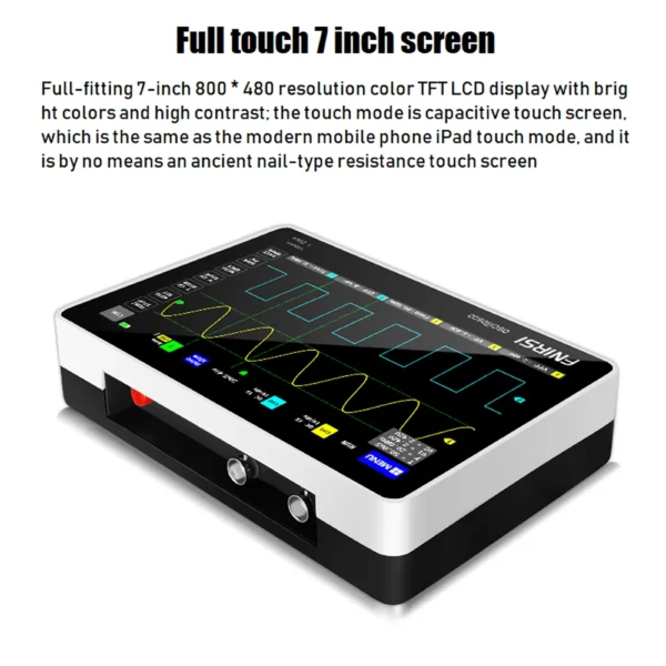 FNIRSI-1013D Digital Storage Oscilloscope 2 Channel 100M Bandwidth 1GSa/s Sampling Rate Touch Screen Digital Tablet Oscilloscope - Image 3