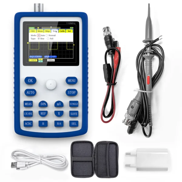 FNIRSI 1C15 Professional Digital Oscilloscope 110MHz Analog Bandwidth 500MS/s Sampling Rate Supports 1Khz Square Wave 400V - Image 6