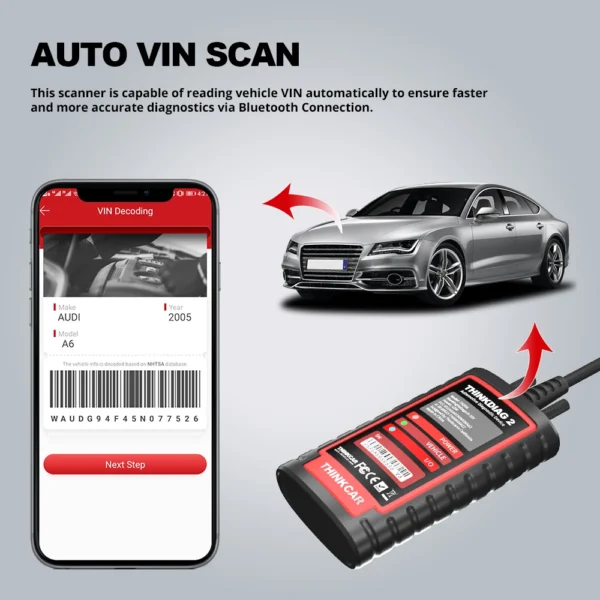 THINKCAR Thinkdiag 2 OBD2 Scanner Support CAN FD Protocols Fit For GM Car Brands Free Full Softwares 16 Reset Functions ECU Code - Image 3