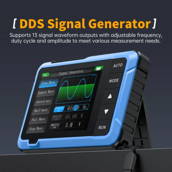FNIRSI New DSO510 DSO152 DSO153 Mini Handheld Digital 2 IN 1 Oscilloscope Portable 48MS/s 10MHz Bandwidth Electronic Repair Tool - Image 5