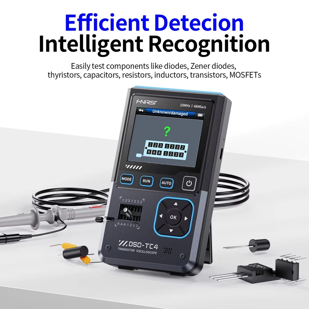 HOT -TC4 3 in 1 Digital Oscilloscope 10MHz 48Ms/S Transistor Tester Electronics Component Tester USB Charger Tools - Image 4