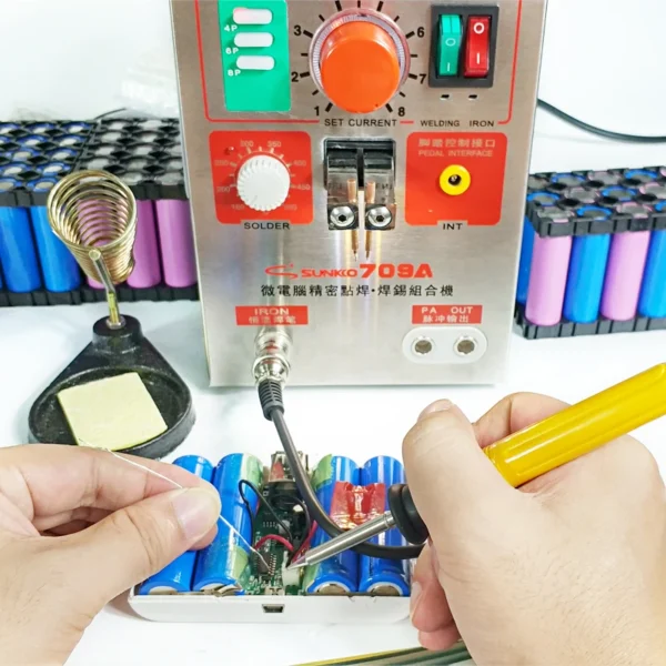 SUNKKO 709A Spot Welder 3.2KW Pulse Spot Welding Machine for18650 Lithium Battery Pack Welding Machine With Remote Soldering Pen - Image 4