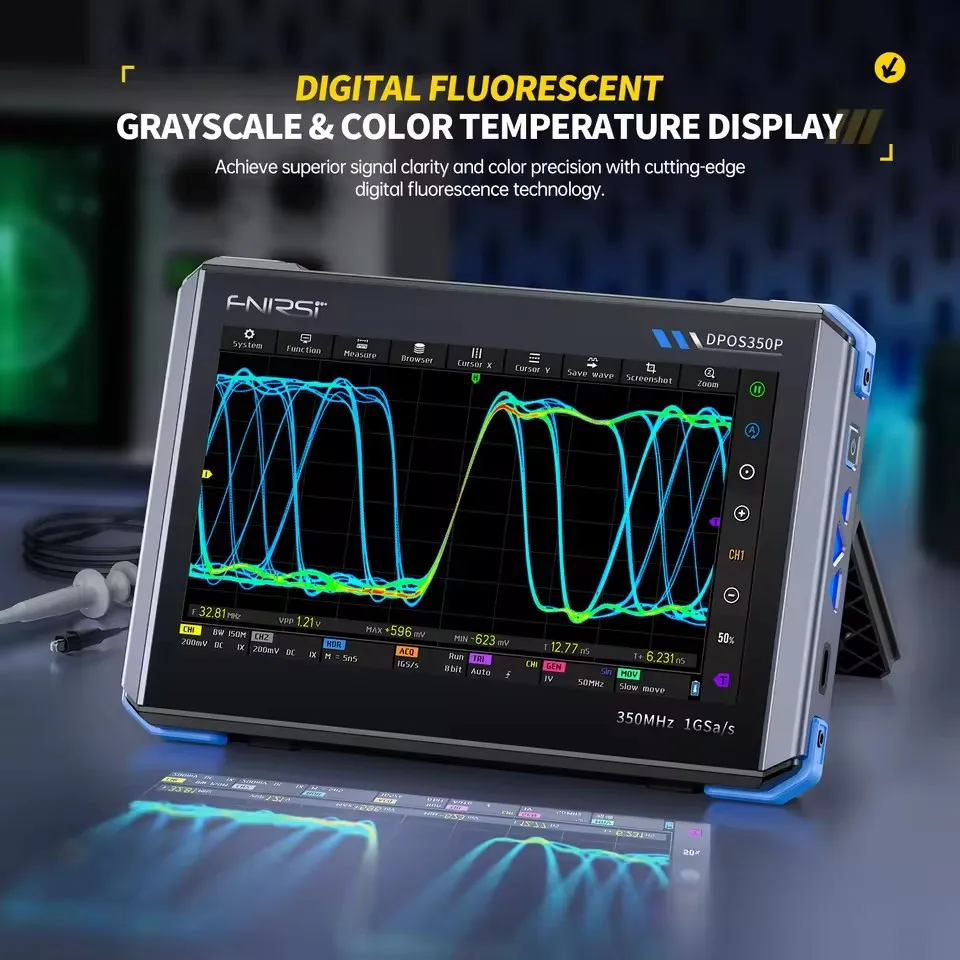 FNIRSI DPOS350P 4-in-1 350M flat panel oscilloscope signal generator Spectrum Analyzer frequency - Image 3