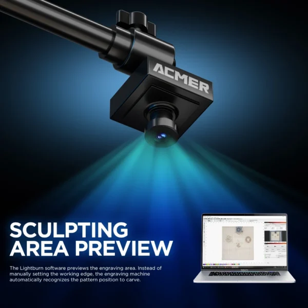 ACMER A500 Laser Engravers Camera Lightbrun Camera Precise Positioning HD Industrial Camera Compatible with 95% laser co2 camer - Image 3